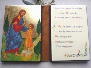 Diptyque icône du Christ bénissant : cadeau de baptême et de première communion